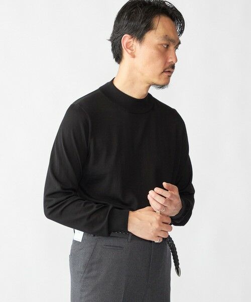 SHIPS / シップス ニット・セーター | SHIPS:〈手洗い可能〉HANDFRAME 16ゲージ モックネック ニット | 詳細13
