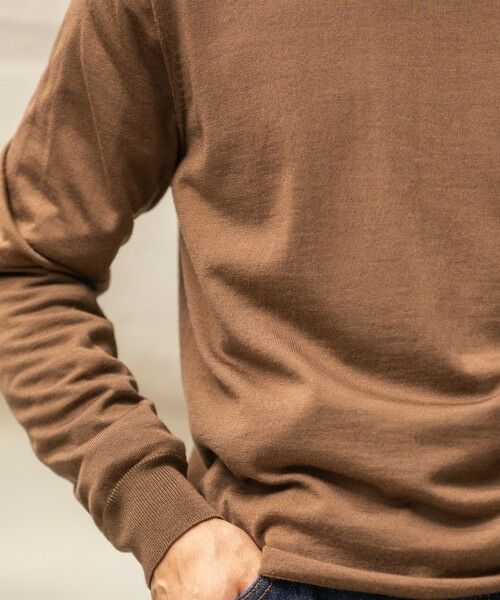 SHIPS / シップス ニット・セーター | SHIPS:〈手洗い可能〉HANDFRAME 16ゲージ モックネック ニット | 詳細19