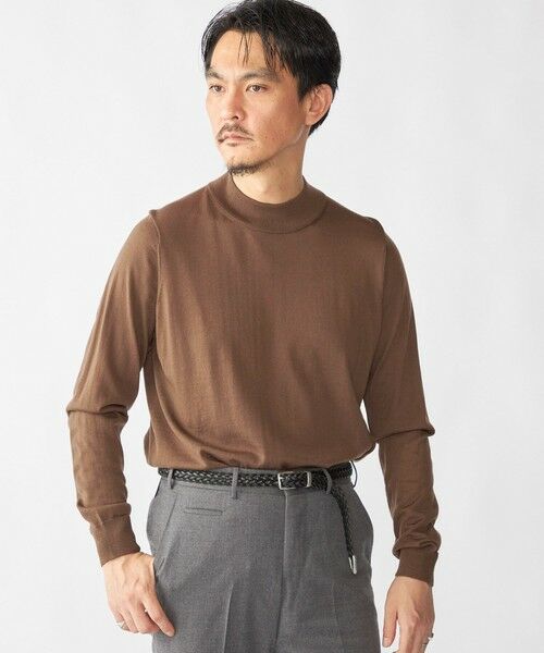 SHIPS / シップス ニット・セーター | SHIPS:〈手洗い可能〉HANDFRAME 16ゲージ モックネック ニット | 詳細22