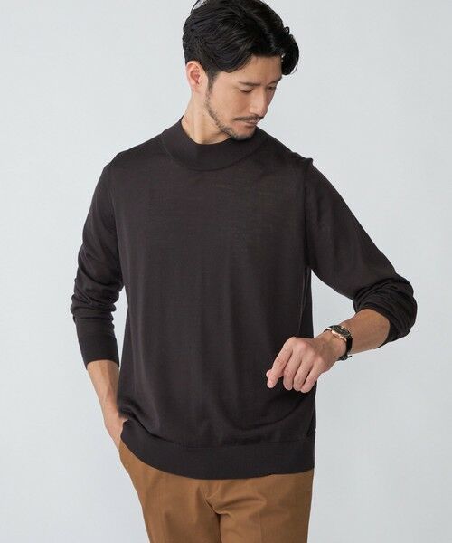 SHIPS / シップス ニット・セーター | SHIPS:〈手洗い可能〉HANDFRAME 16ゲージ モックネック ニット | 詳細28