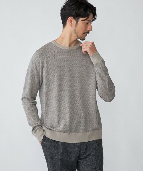 SHIPS / シップス ニット・セーター | SHIPS: 16ゲージ バーズアイ クルーネック ニット | 詳細2