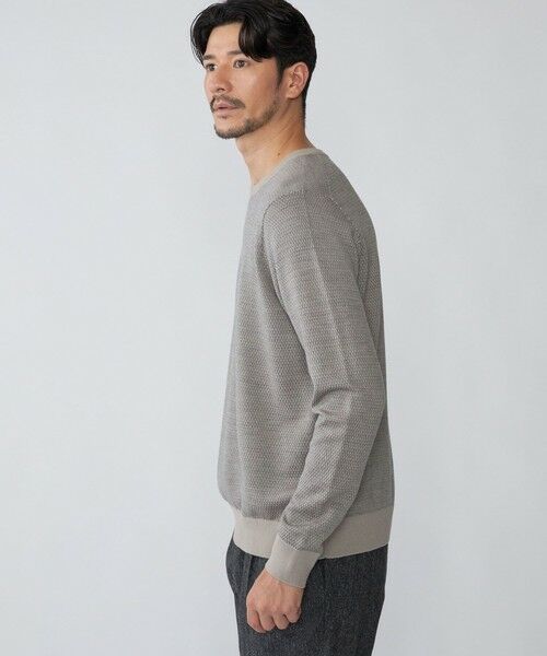 SHIPS / シップス ニット・セーター | SHIPS: 16ゲージ バーズアイ クルーネック ニット | 詳細3