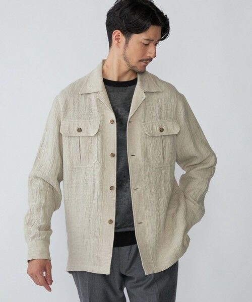 SHIPS / シップス ニット・セーター | SHIPS: HANDFRAME 16ゲージ マイクロボーダー クルーネック ニット | 詳細2