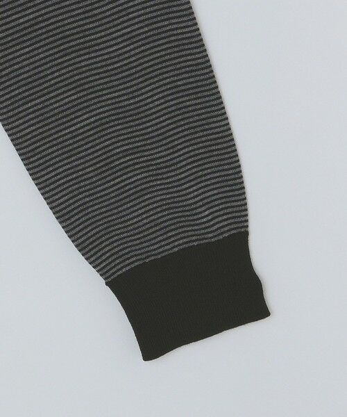 SHIPS / シップス ニット・セーター | SHIPS: HANDFRAME 16ゲージ マイクロボーダー クルーネック ニット | 詳細7