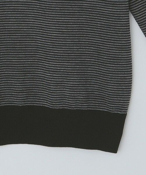 SHIPS / シップス ニット・セーター | SHIPS: HANDFRAME 16ゲージ マイクロボーダー クルーネック ニット | 詳細8