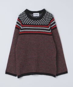 SHIPS / シップス ニット・セーター | NOMA t.d.: CHECKER & STRIPE SWEATER