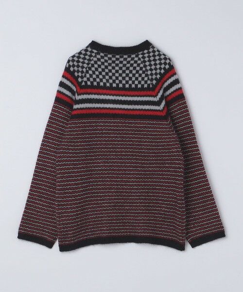 SHIPS / シップス ニット・セーター | NOMA t.d.: CHECKER & STRIPE SWEATER | 詳細1