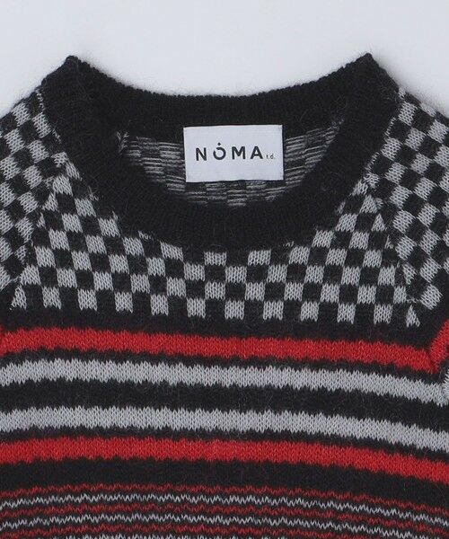 SHIPS / シップス ニット・セーター | NOMA t.d.: CHECKER & STRIPE SWEATER | 詳細2