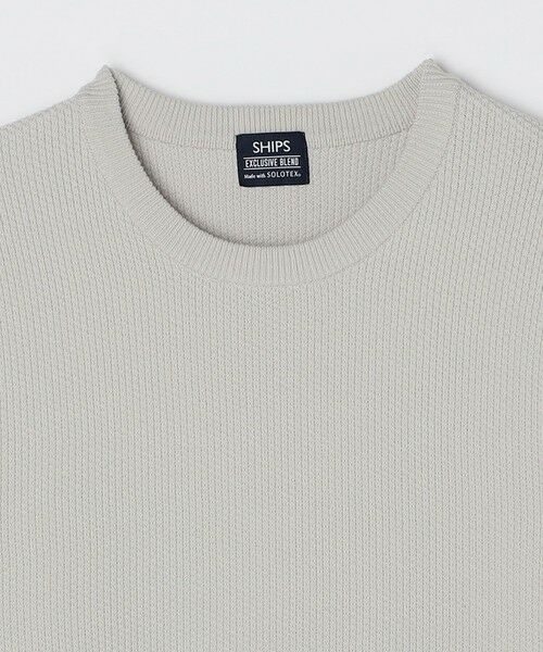 SHIPS / シップス ニット・セーター | SHIPS:〈洗濯機可能〉SOLOTEX(R) コットン ピケ クルーネック ニット | 詳細9