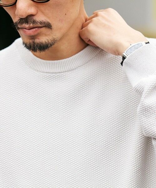 SHIPS / シップス ニット・セーター | SHIPS:〈洗濯機可能〉SOLOTEX(R) コットン ピケ クルーネック ニット | 詳細4