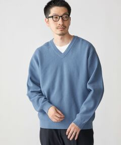 SHIPS / シップス ニット・セーター | SHIPS:〈洗濯機可能〉SOLOTEX(R) コットン ピケ Vネック ニット