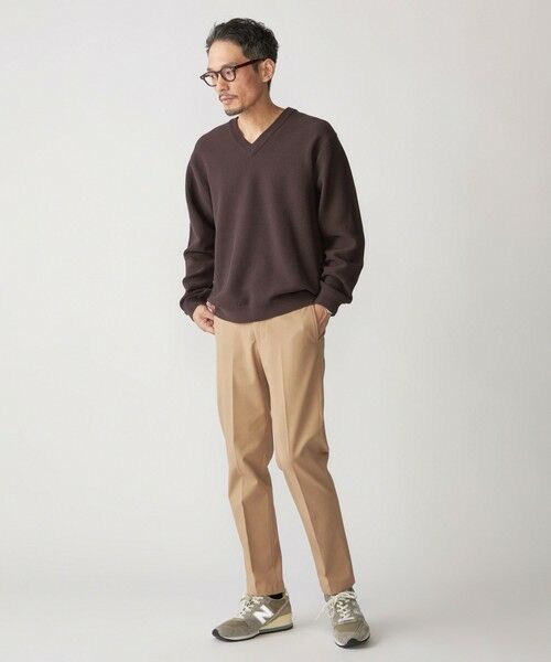 SHIPS / シップス ニット・セーター | SHIPS:〈洗濯機可能〉SOLOTEX(R) コットン ピケ Vネック ニット | 詳細1