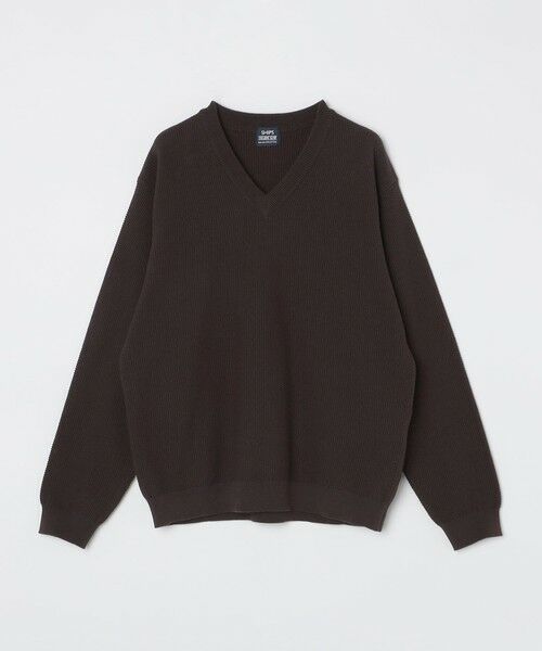 SHIPS / シップス ニット・セーター | SHIPS:〈洗濯機可能〉SOLOTEX(R) コットン ピケ Vネック ニット | 詳細4