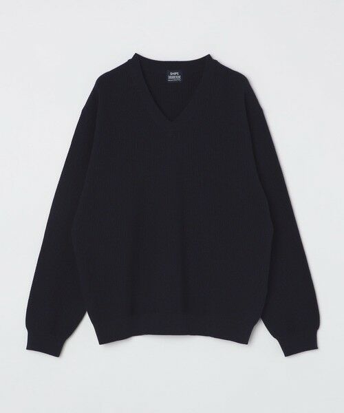 SHIPS / シップス ニット・セーター | SHIPS:〈洗濯機可能〉SOLOTEX(R) コットン ピケ Vネック ニット | 詳細24