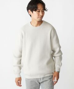 SHIPS / シップス ニット・セーター | SHIPS:〈洗濯機可能〉SOLOTEX(R) 12ゲージ コットン 畦編み クルーネック ニット