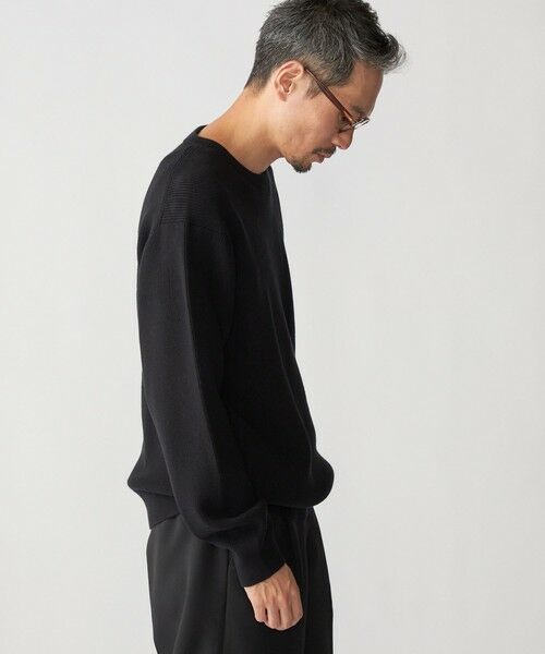 SHIPS / シップス ニット・セーター | SHIPS:〈洗濯機可能〉SOLOTEX(R) 12ゲージ コットン 畦編み クルーネック ニット | 詳細8