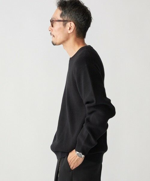 SHIPS / シップス ニット・セーター | SHIPS:〈洗濯機可能〉SOLOTEX(R) 12ゲージ コットン 畦編み クルーネック ニット | 詳細6