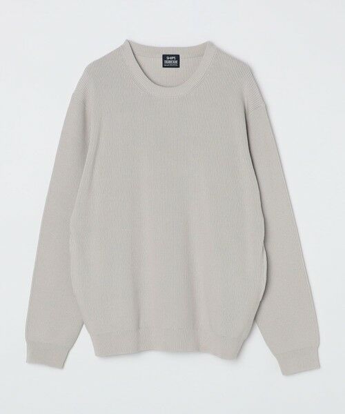 SHIPS / シップス ニット・セーター | SHIPS:〈洗濯機可能〉SOLOTEX(R) 12ゲージ コットン 畦編み クルーネック ニット | 詳細15