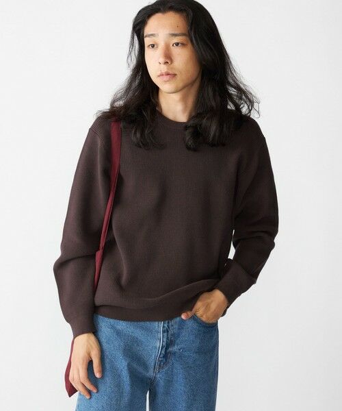 SHIPS / シップス ニット・セーター | SHIPS:〈洗濯機可能〉SOLOTEX(R) 12ゲージ コットン 畦編み クルーネック ニット | 詳細19
