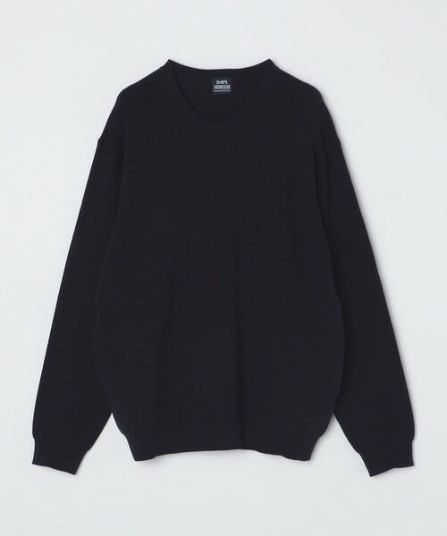 SHIPS / シップス ニット・セーター | SHIPS:〈洗濯機可能〉SOLOTEX(R) 12ゲージ コットン 畦編み クルーネック ニット | 詳細25