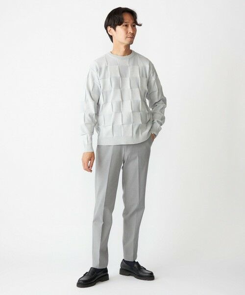 SHIPS / シップス ニット・セーター | SHIPS:〈手洗い可能〉Amossa(R) シャンティ ブロック リンクス編み 長袖 ニット | 詳細1