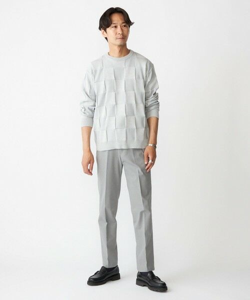 SHIPS / シップス ニット・セーター | SHIPS:〈手洗い可能〉Amossa(R) シャンティ ブロック リンクス編み 長袖 ニット | 詳細2