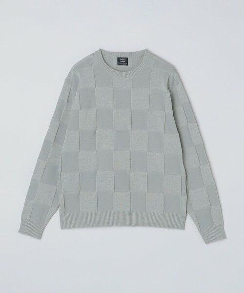 SHIPS / シップス ニット・セーター | SHIPS:〈手洗い可能〉Amossa(R) シャンティ ブロック リンクス編み 長袖 ニット | 詳細4
