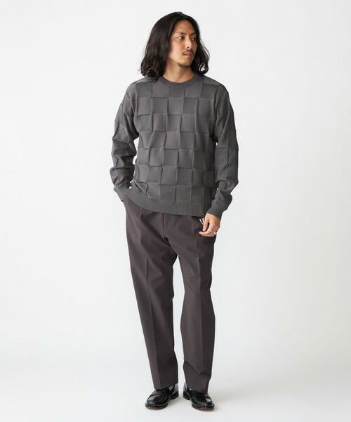 SHIPS / シップス ニット・セーター | SHIPS:〈手洗い可能〉Amossa(R) シャンティ ブロック リンクス編み 長袖 ニット | 詳細7