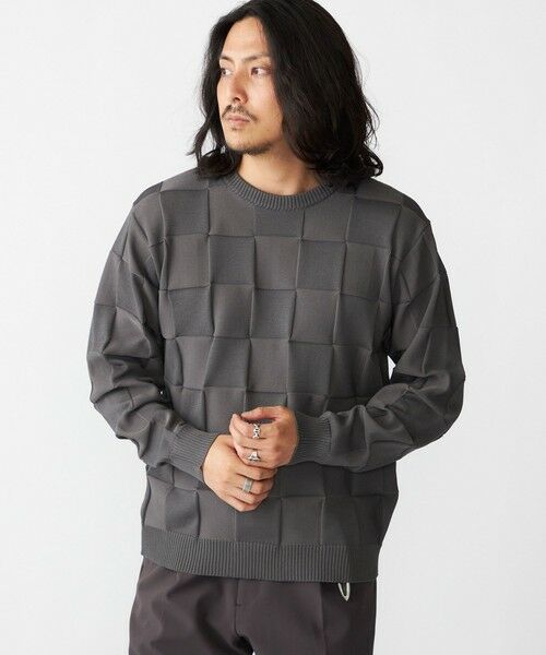 SHIPS / シップス ニット・セーター | SHIPS:〈手洗い可能〉Amossa(R) シャンティ ブロック リンクス編み 長袖 ニット | 詳細8