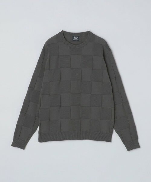 SHIPS / シップス ニット・セーター | SHIPS:〈手洗い可能〉Amossa(R) シャンティ ブロック リンクス編み 長袖 ニット | 詳細9