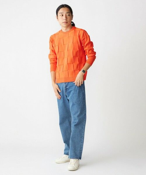 SHIPS / シップス ニット・セーター | SHIPS:〈手洗い可能〉Amossa(R) シャンティ ブロック リンクス編み 長袖 ニット | 詳細12