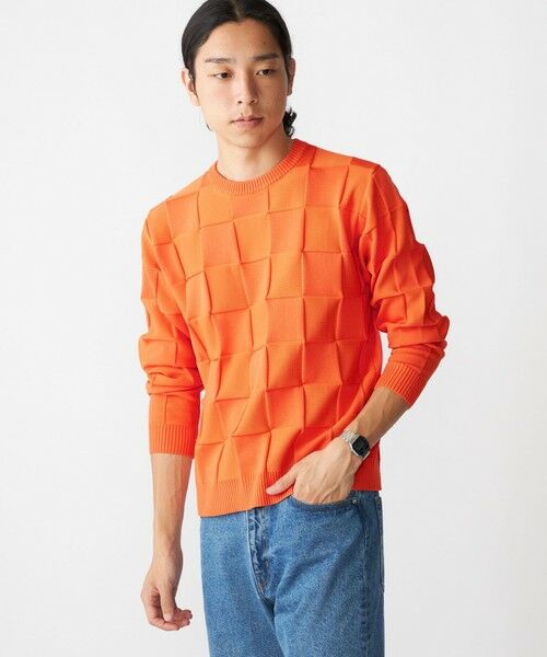 SHIPS / シップス ニット・セーター | SHIPS:〈手洗い可能〉Amossa(R) シャンティ ブロック リンクス編み 長袖 ニット | 詳細13