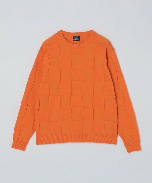 SHIPS / シップス ニット・セーター | SHIPS:〈手洗い可能〉Amossa(R) シャンティ ブロック リンクス編み 長袖 ニット | 詳細14