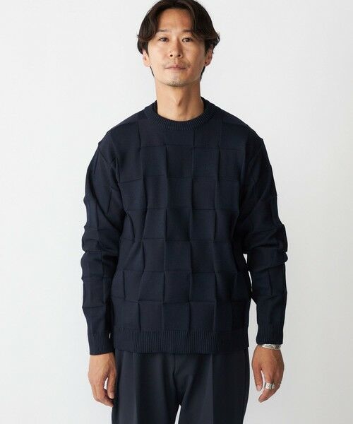 SHIPS / シップス ニット・セーター | SHIPS:〈手洗い可能〉Amossa(R) シャンティ ブロック リンクス編み 長袖 ニット | 詳細24