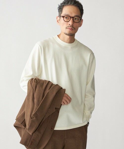 SHIPS / シップス ニット・セーター | SHIPS: ハイゲージ コットン ウール クルーニット | 詳細4