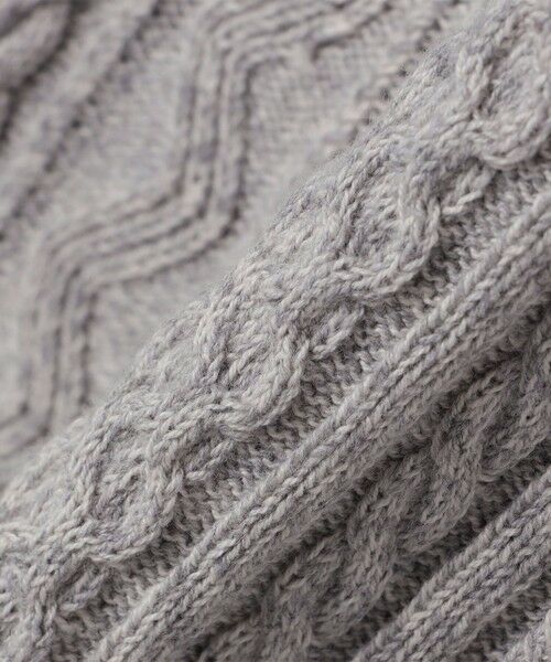 SHIPS / シップス ニット・セーター | SHIPS:〈手洗い可能〉コットン ウール アラン クルーネック プルオーバー ニット | 詳細5