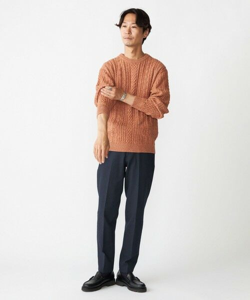 SHIPS / シップス ニット・セーター | SHIPS:〈手洗い可能〉コットン ウール アラン クルーネック プルオーバー ニット | 詳細7