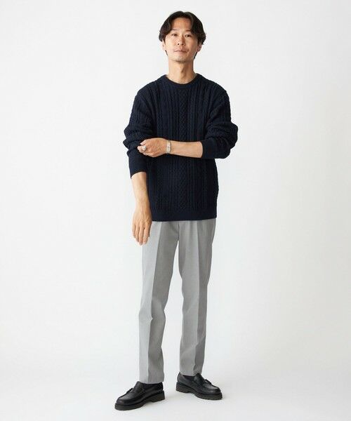 SHIPS / シップス ニット・セーター | SHIPS:〈手洗い可能〉コットン ウール アラン クルーネック プルオーバー ニット | 詳細17