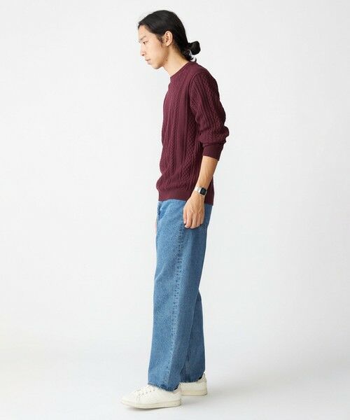 SHIPS / シップス ニット・セーター | SHIPS:〈手洗い可能〉コットン ウール アラン クルーネック プルオーバー ニット | 詳細28