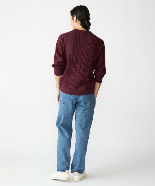 SHIPS / シップス ニット・セーター | SHIPS:〈手洗い可能〉コットン ウール アラン クルーネック プルオーバー ニット | 詳細29