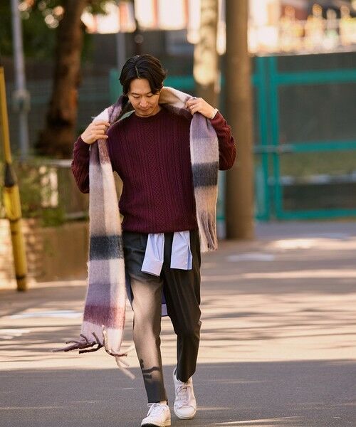 SHIPS / シップス ニット・セーター | SHIPS:〈手洗い可能〉コットン ウール アラン クルーネック プルオーバー ニット | 詳細23