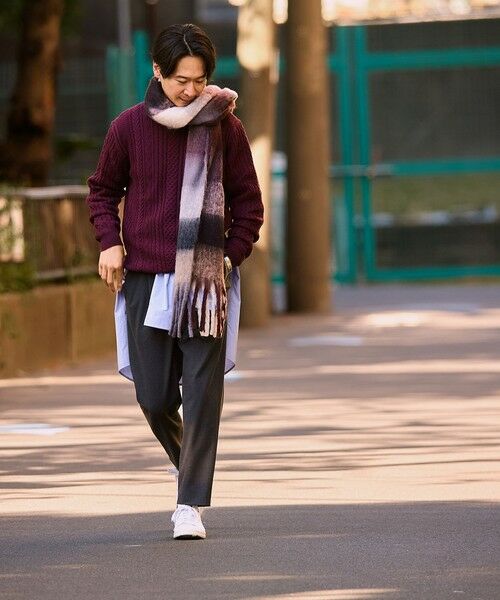 SHIPS / シップス ニット・セーター | SHIPS:〈手洗い可能〉コットン ウール アラン クルーネック プルオーバー ニット | 詳細24