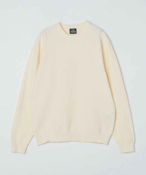 SHIPS / シップス ニット・セーター | SHIPS:〈洗濯機可能〉SOLOTEX(R) コットン ピケ クルーネック ロングスリーブ ニット | 詳細3