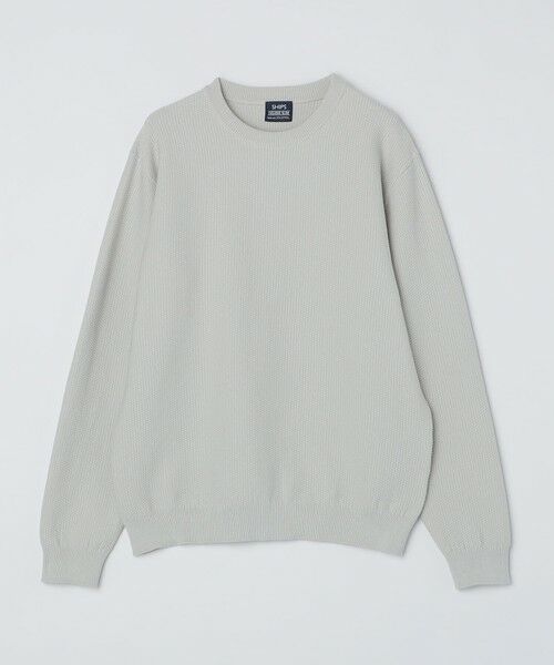 SHIPS / シップス ニット・セーター | SHIPS:〈洗濯機可能〉SOLOTEX(R) コットン ピケ クルーネック ロングスリーブ ニット | 詳細12