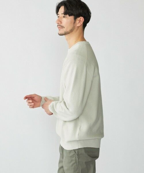 SHIPS / シップス ニット・セーター | SHIPS:〈洗濯機可能〉SOLOTEX(R) コットン ピケ クルーネック ロングスリーブ ニット | 詳細10