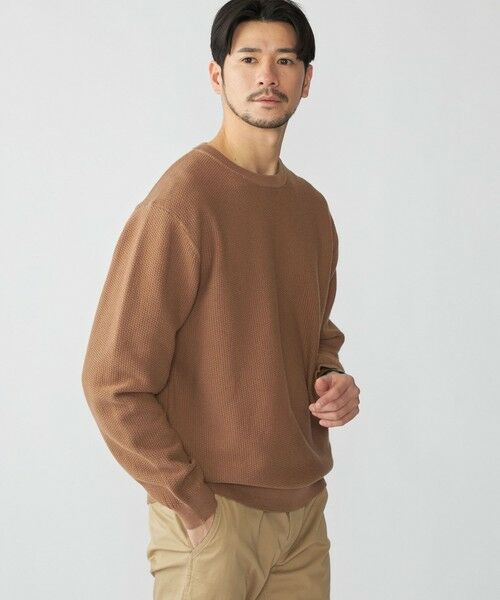 SHIPS / シップス ニット・セーター | SHIPS:〈洗濯機可能〉SOLOTEX(R) コットン ピケ クルーネック ロングスリーブ ニット | 詳細16