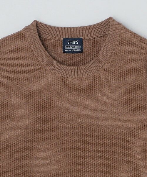 SHIPS / シップス ニット・セーター | SHIPS:〈洗濯機可能〉SOLOTEX(R) コットン ピケ クルーネック ロングスリーブ ニット | 詳細19