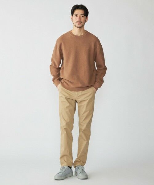 SHIPS / シップス ニット・セーター | SHIPS:〈洗濯機可能〉SOLOTEX(R) コットン ピケ クルーネック ロングスリーブ ニット | 詳細15