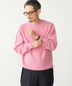 SHIPS / シップス ニット・セーター | 【SHIPS別注】HARLEY OF SCOTLAND:ウォッシャブル シャギー クルーネックニット