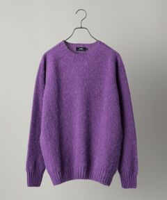 SHIPS / シップス ニット・セーター | 【SHIPS別注】HARLEY OF SCOTLAND:ウォッシャブル シャギー クルーネックニット